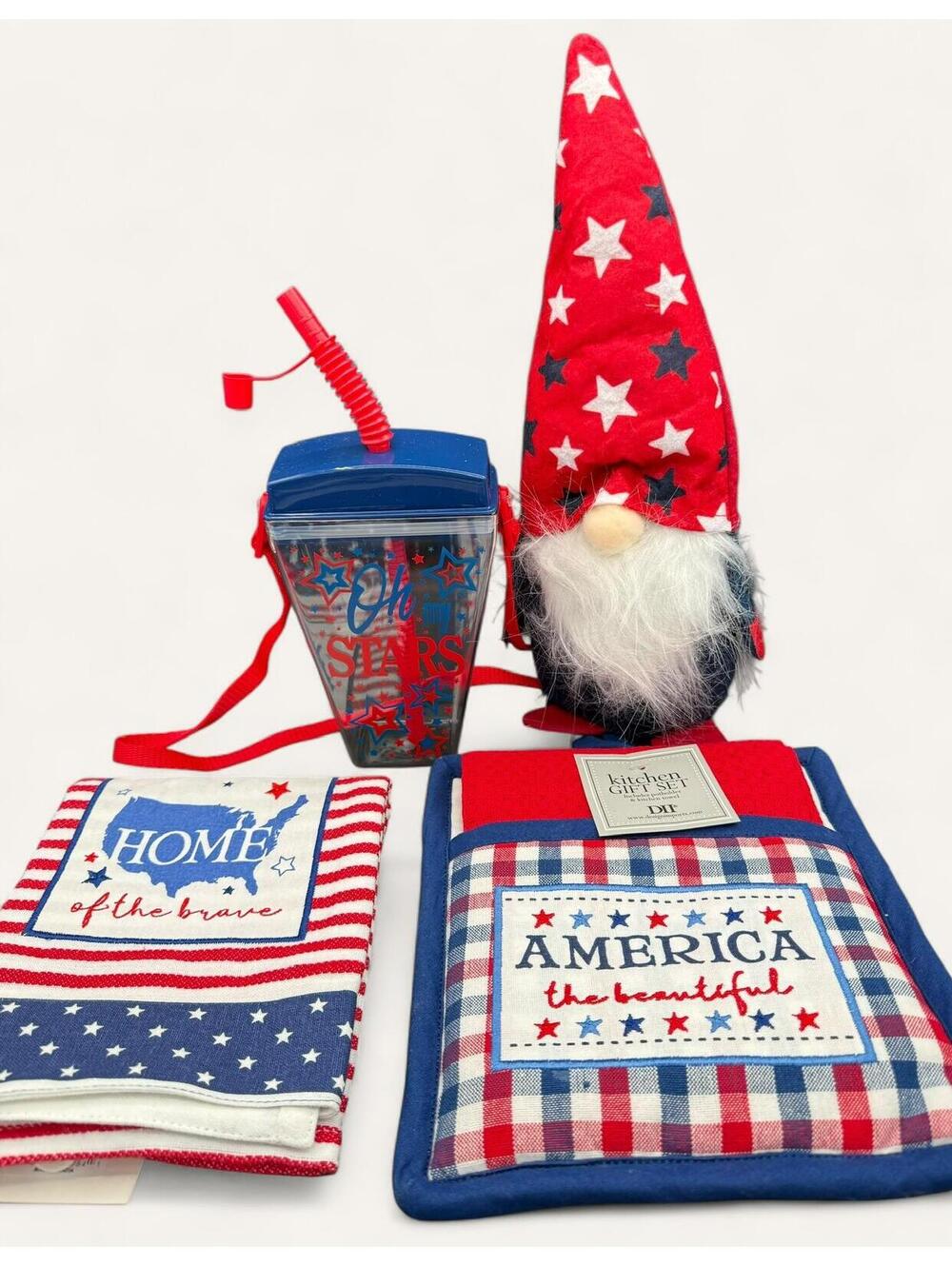 July 4th Patriotic American Holiday Set NWT